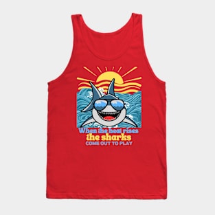 Funny Shark Summer Tank Top